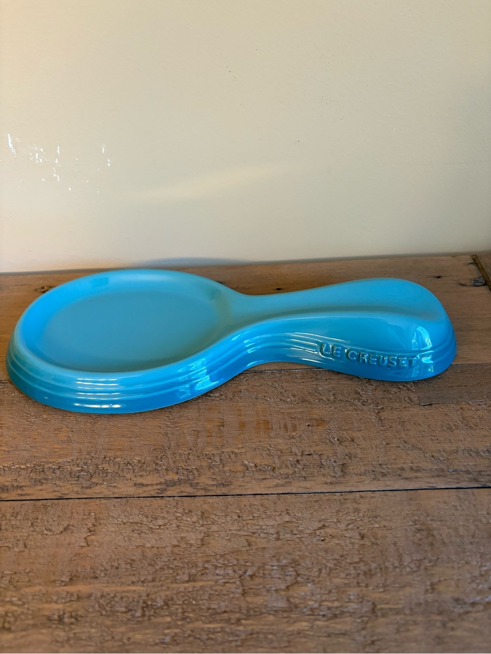 Retired Caribbean Blue Le Creuset Spoon Rest